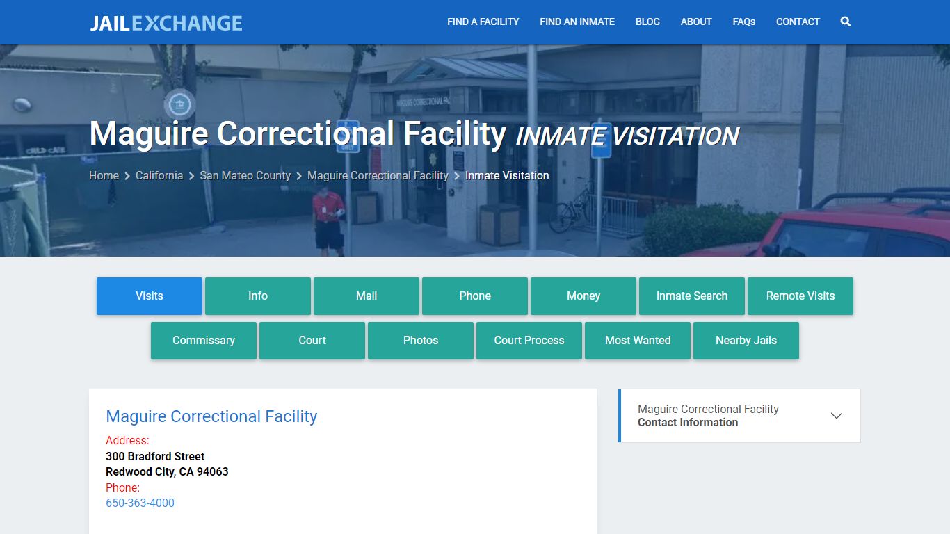 Inmate Visitation - Maguire Correctional Facility, CA - Jail Exchange